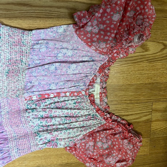 Loveshackfancy Ren Dress in Strawberry Melange Size Medium - Picture 12 of 16